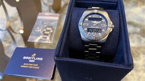 breitling aeromarine unboxing|4K Unboxing & Review of my new Breitling Aerospace Evo blue .